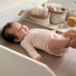 Набор стеганых корзин Кам Кам Копенгаген (Cam Cam Copenhagen) "Карамельные Полоски", 2 шт